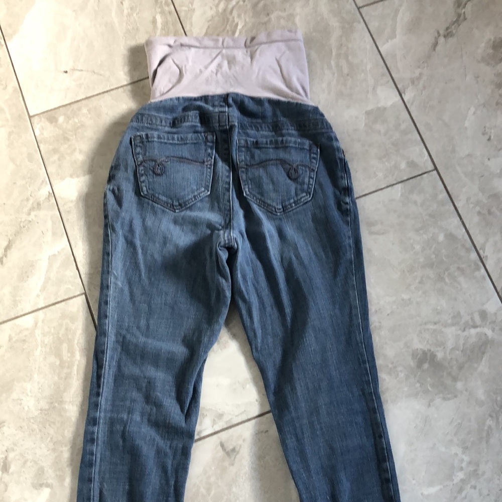 INDIGO BLUE Maternity Wash Denim Skinny Jeans | XS - Picture 8 of 12